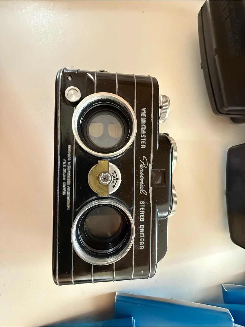 View-Master Personal Stereo Camera Complete Set w/ Film Cutter, Mounts & Manuals